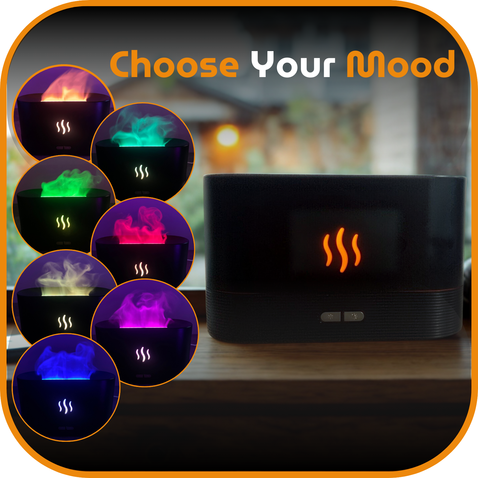 Humidifier - Aroma Diffuser NebMist - 50% OFF ONLY THIS WEEK Aromatherapy Customizable Color-changing lights Solves your dry skin, chapped lips, dry throat, light cough, irritation Eliminates dry air Get Better sleep insomia, Humidify your house to prevent it from burning.